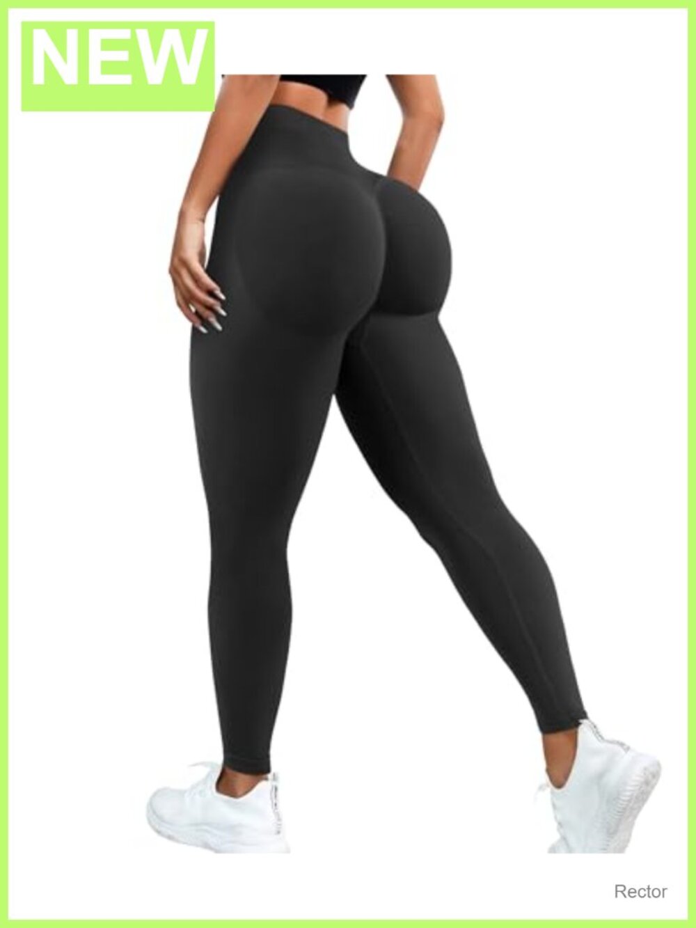 Women's Scrunch Butt Lifting Compression Leggings Ribbed High Waist Seamless